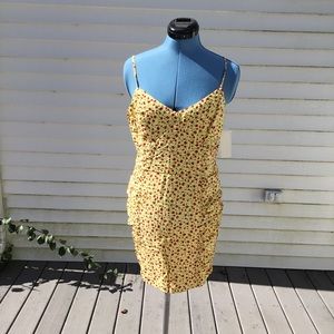 Row A Smocked Mini Dress X Large 13/15 New